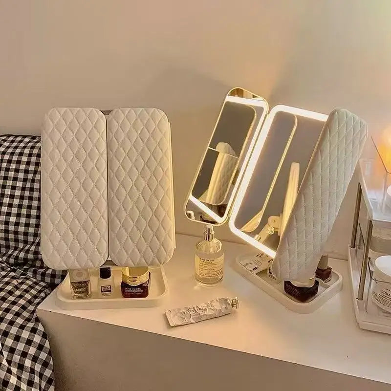 Luméa Illuminate Mirror – Tri-Fold LED Vanity Mirror